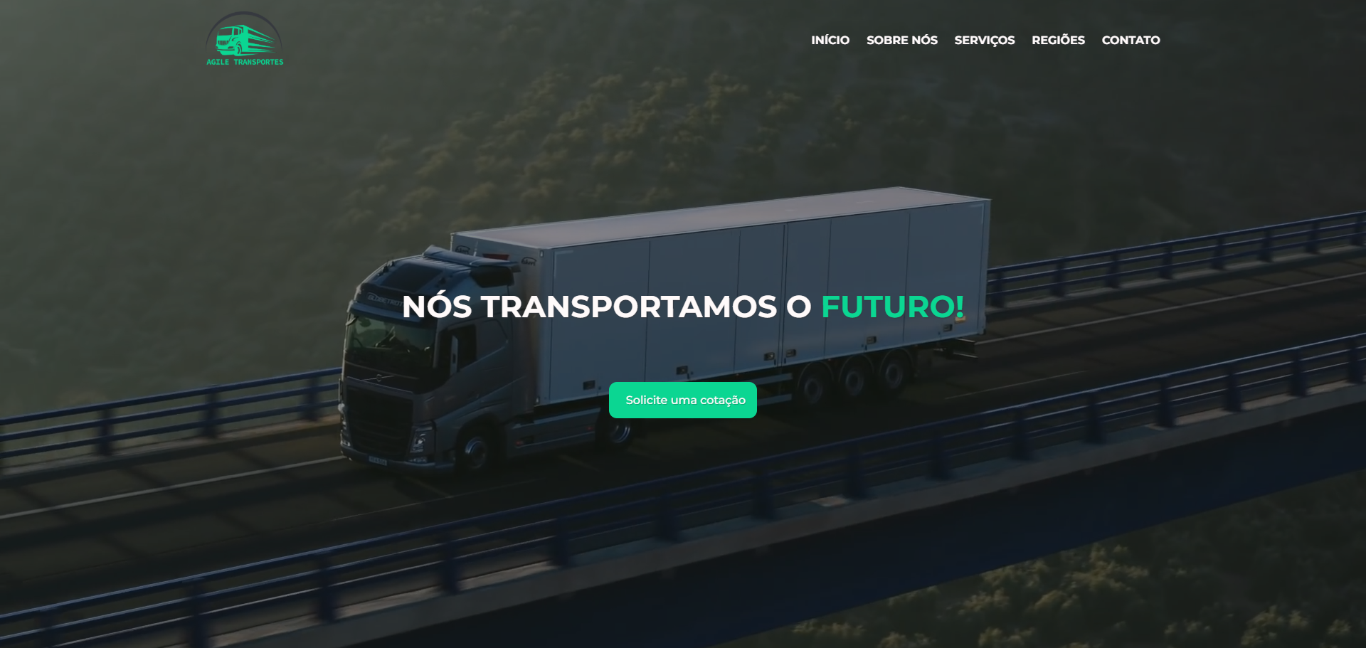 Site Institucional - Agile Transportes