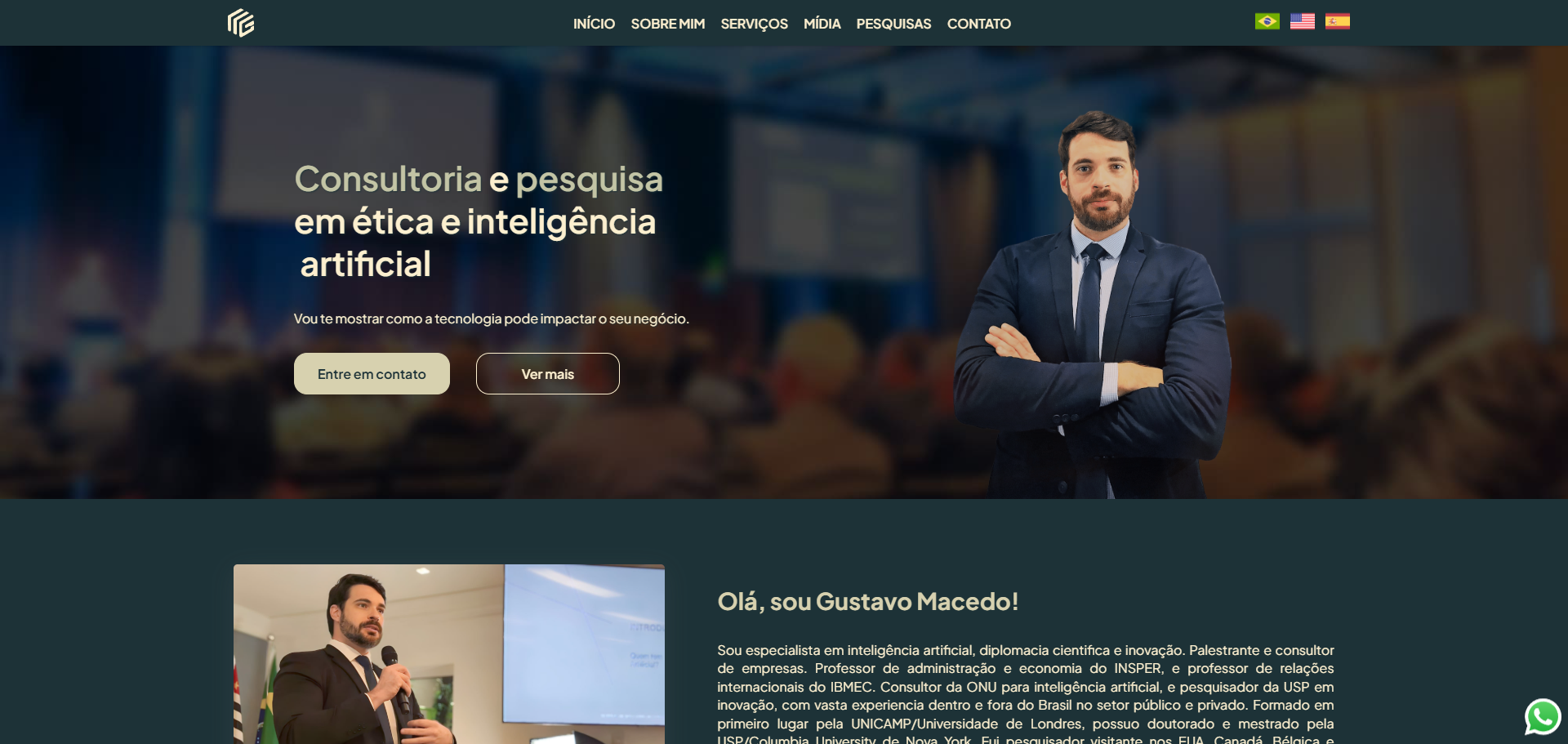 Landing Page - Gustavo Macedo