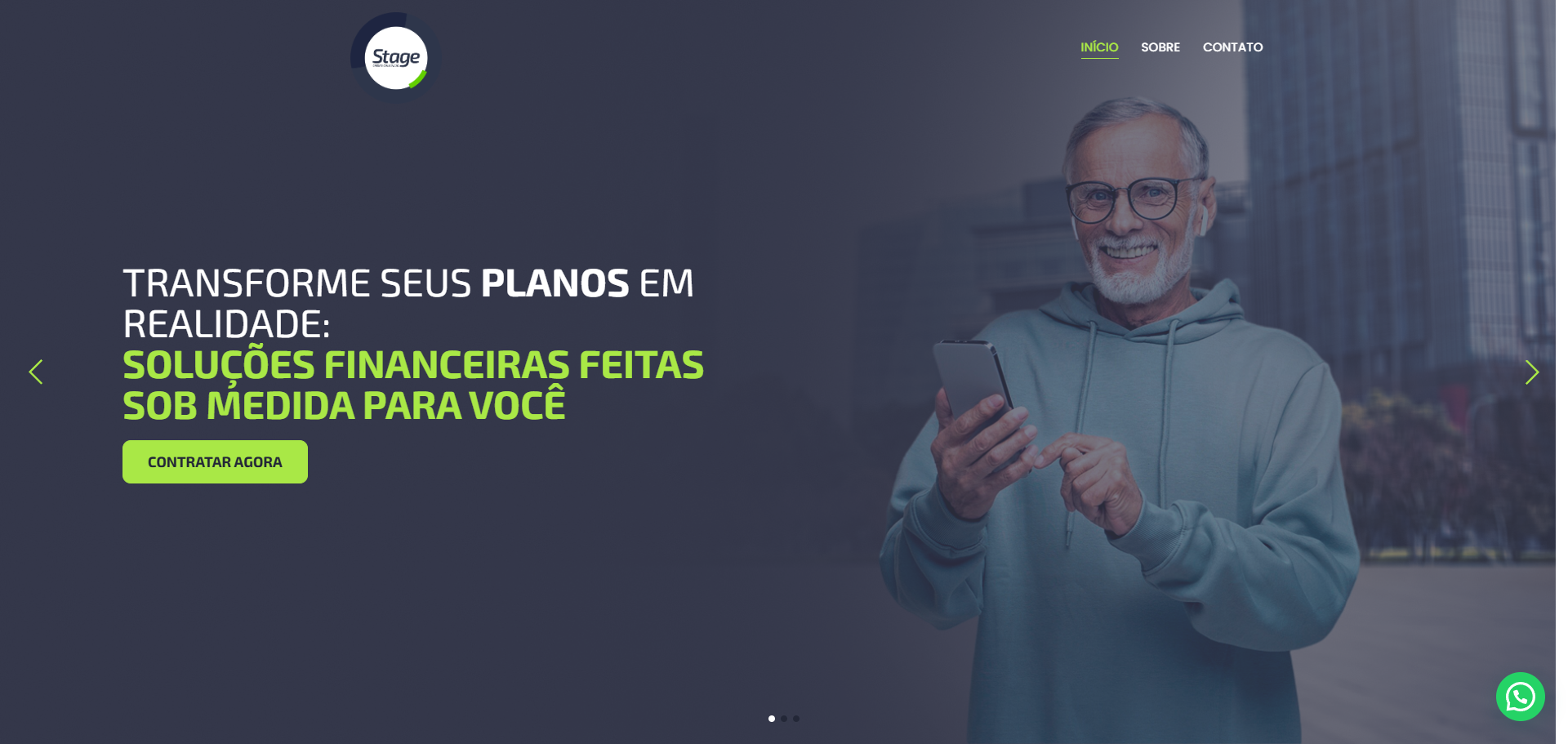 Site Institucional - Stage Plus